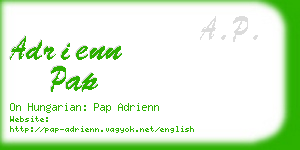 adrienn pap business card